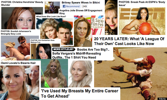 The objectification of women in the Huffington Post